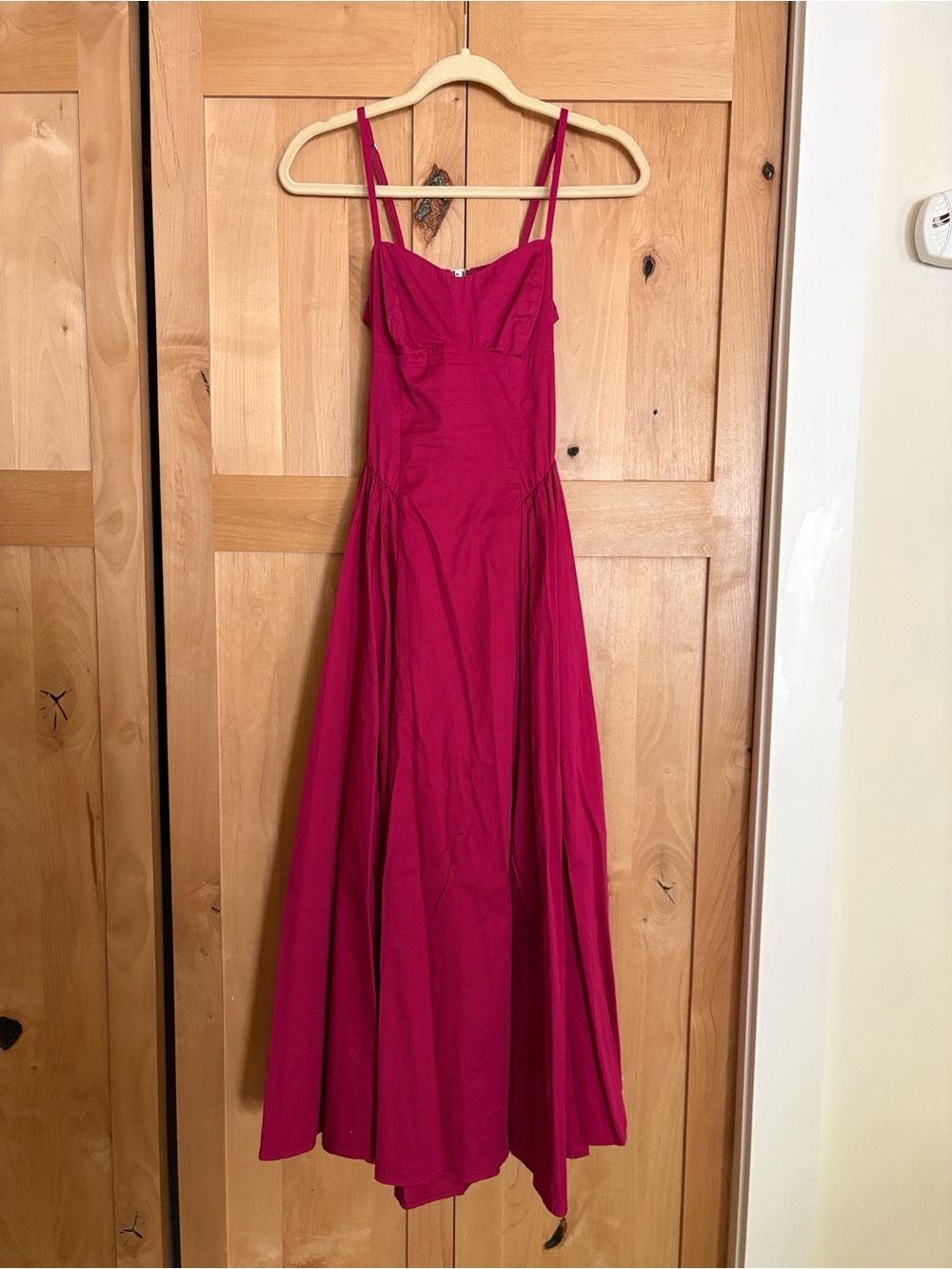 Fuchsia Spaghetti-Strap Maxi Dress